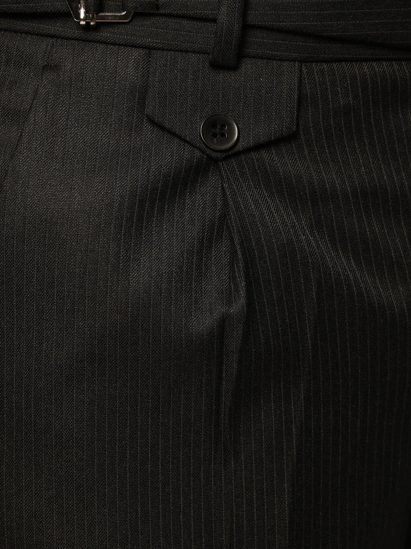 Black Adjustable Gurkha Trouser