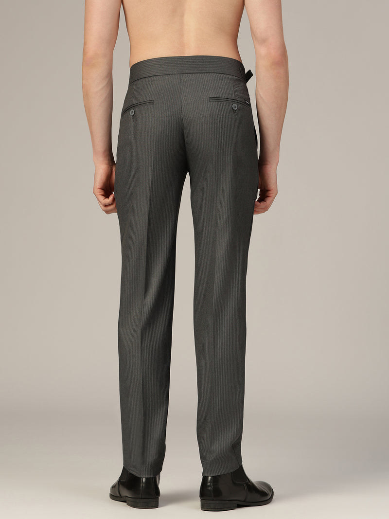 Grey Adjustable Gurkha Trouser