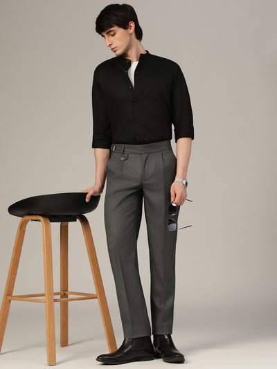 Grey Adjustable Gurkha Trouser