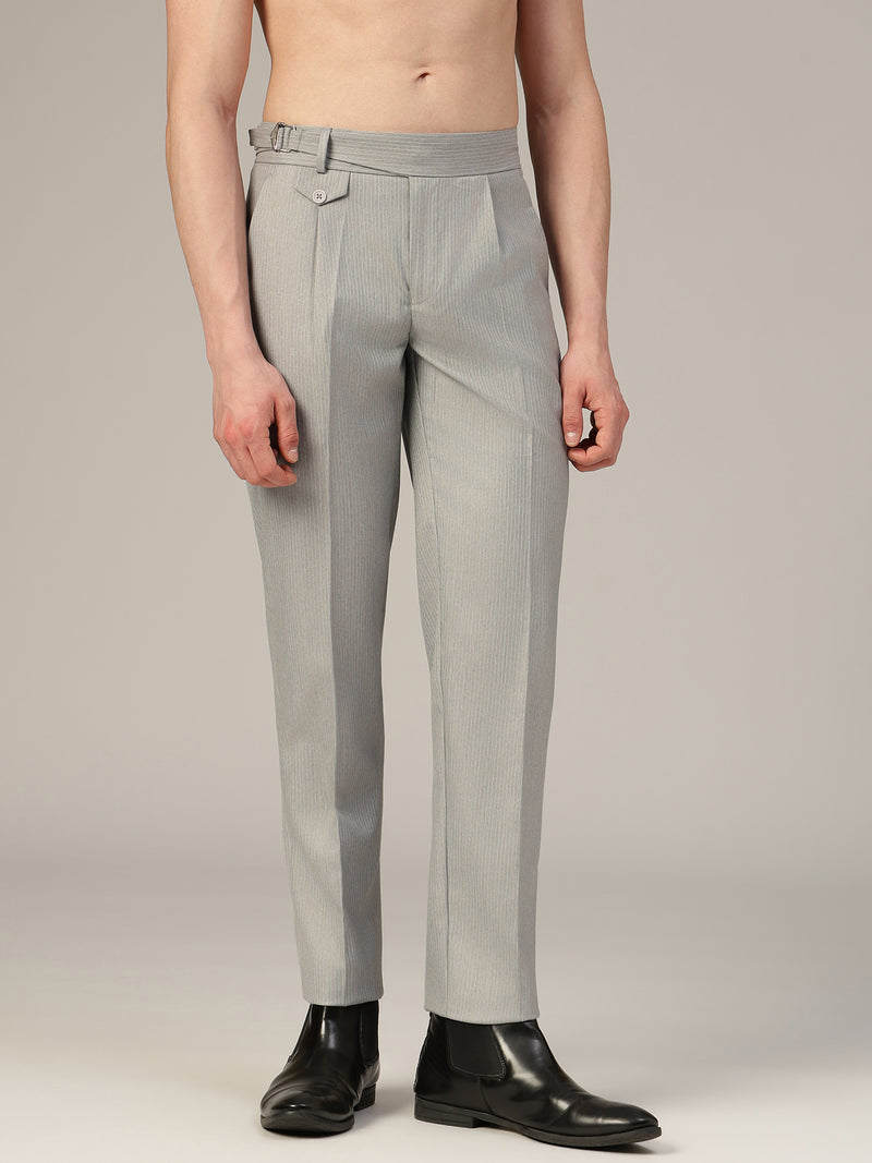 Light Grey Adjustable Gurkha Trouser