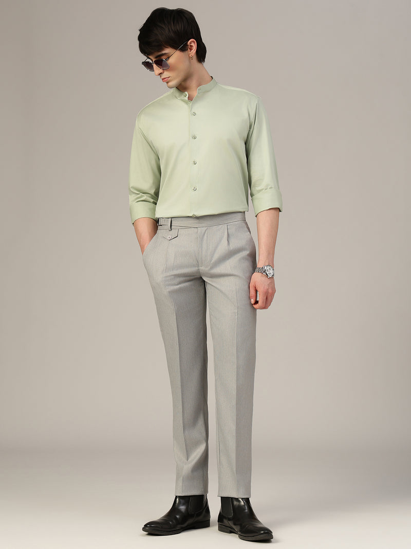 Light Grey Adjustable Gurkha Trouser