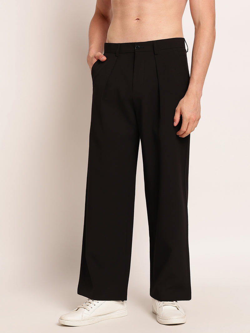 Wide Leg Pleated Trouser