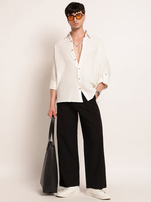 Wide Leg Pleated Trouser
