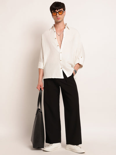 Wide Leg Pleated Trouser