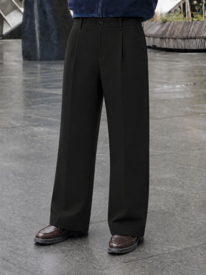 Wide Leg Pleated Trouser