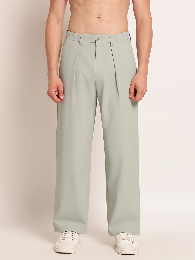 Wide Leg Pleated Trouser
