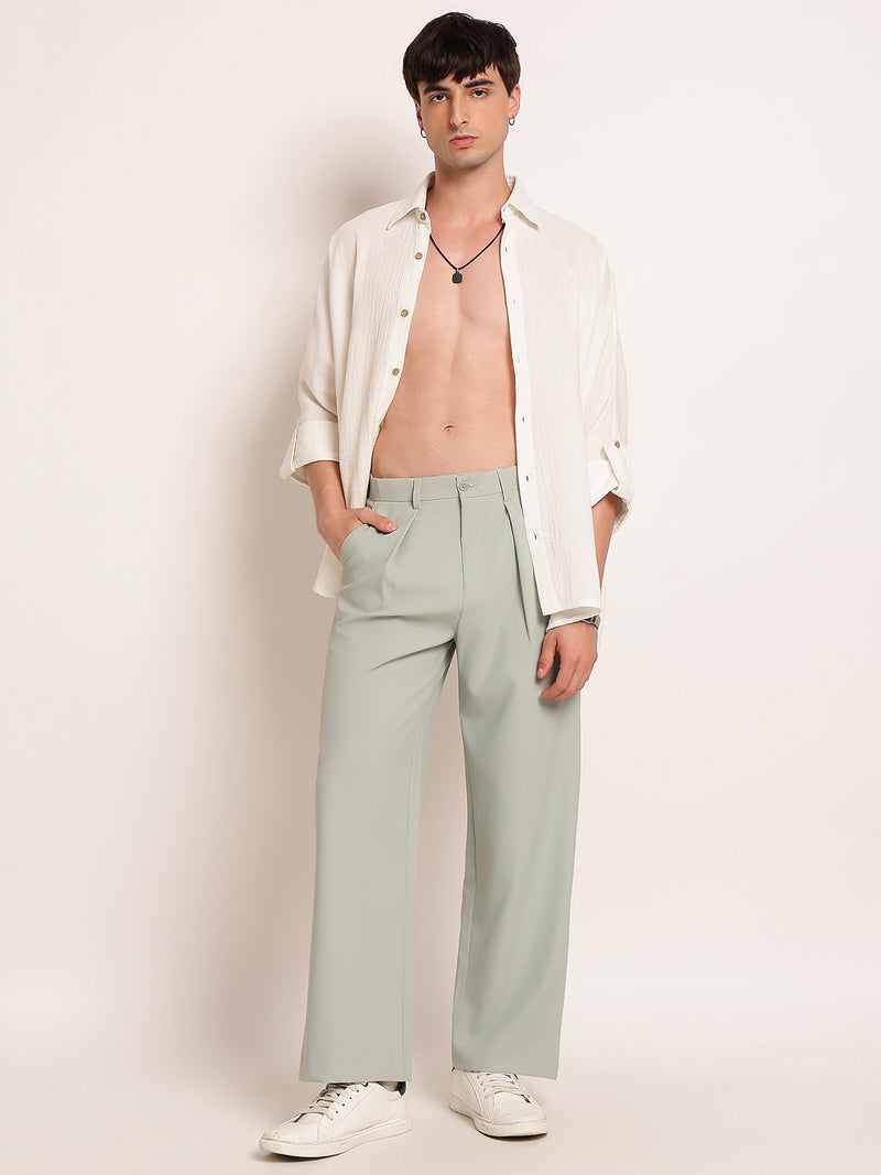 Wide Leg Pleated Trouser
