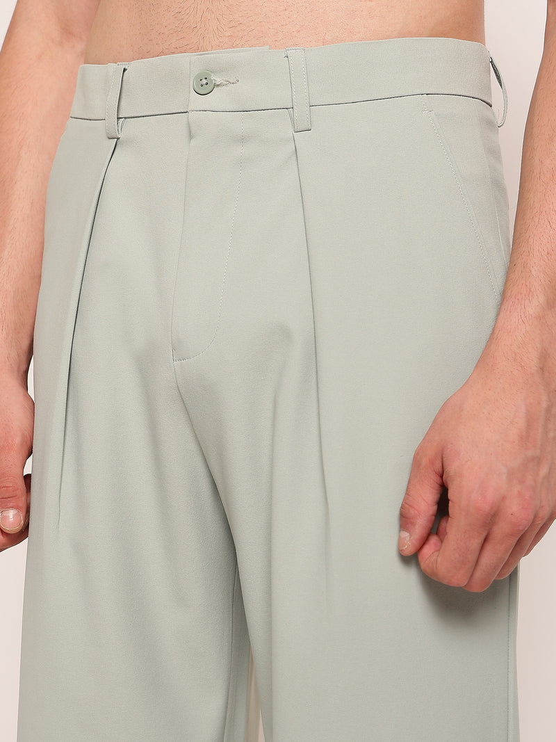 Wide Leg Pleated Trouser