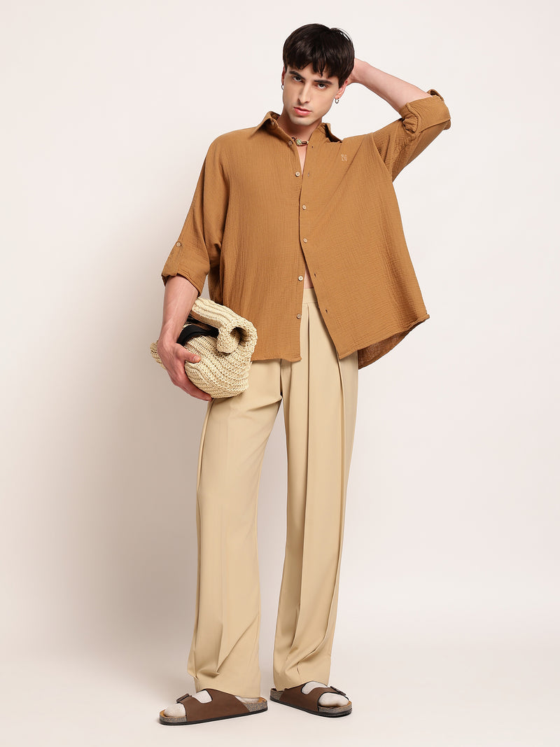 Japanese Three Pleated Trouser
