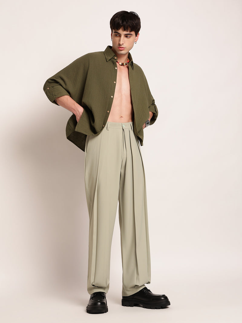 Japanese Three Pleated Trouser