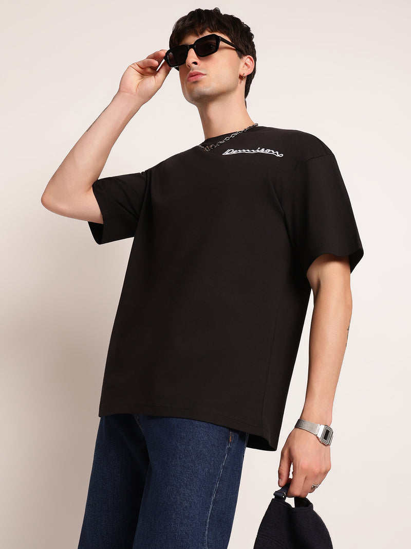 Oversize Holographic Print T-Shirt