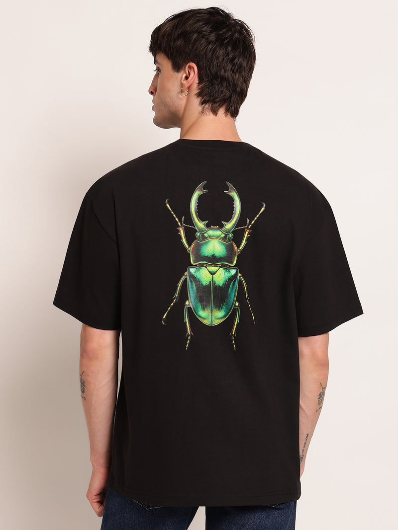 Oversize Holographic Print T-Shirt