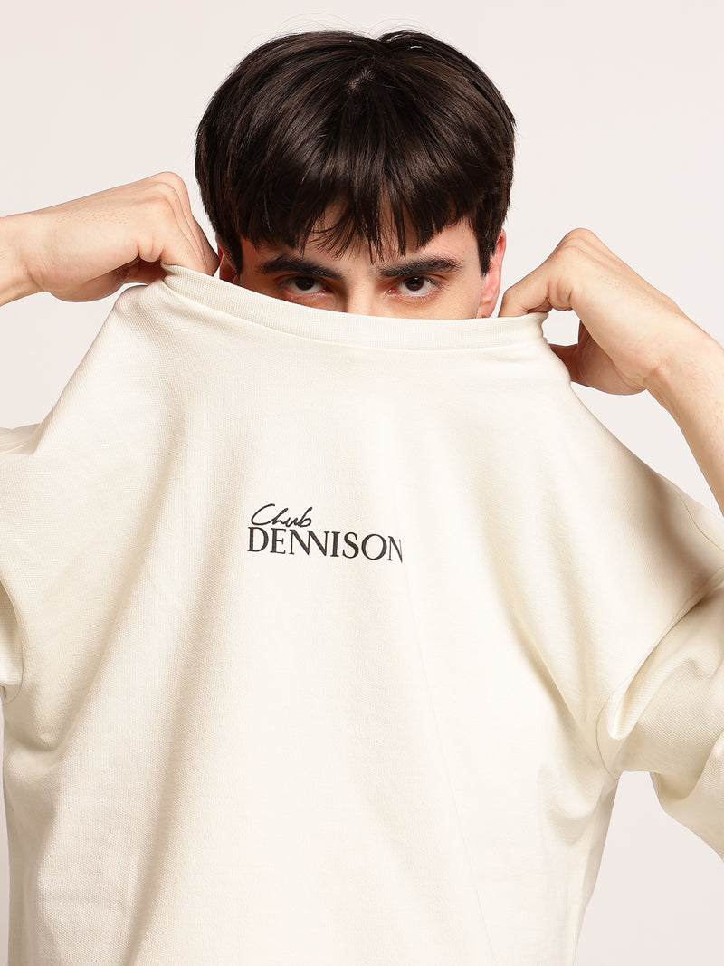 Men Oversize Back Print T-Shirt