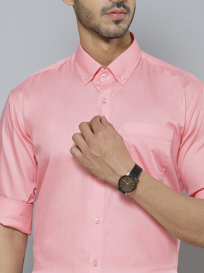 Peach: Smart Slim Fit Water Repellent Shirt