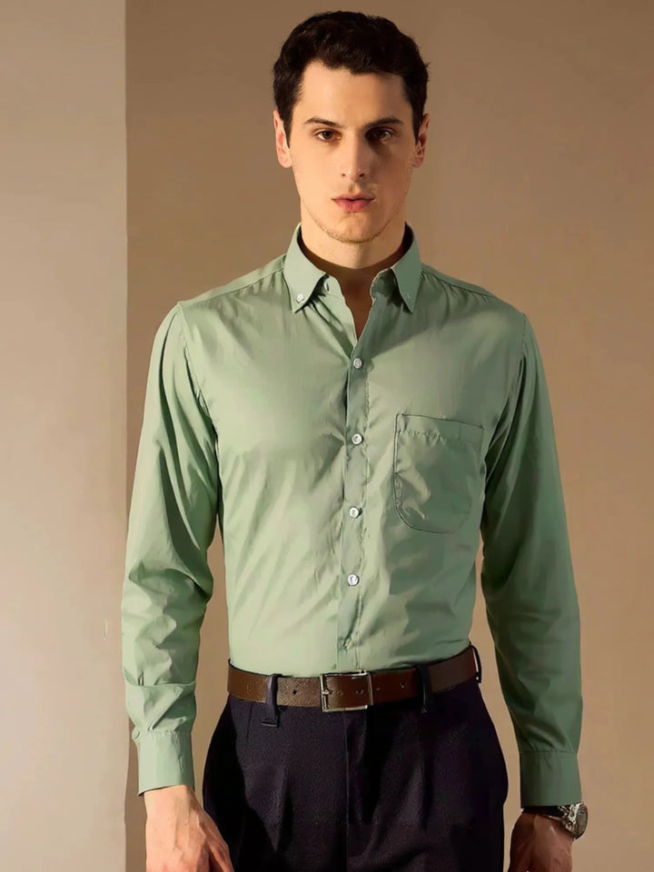 green: Laffer Smart Opaque Formal Shirt