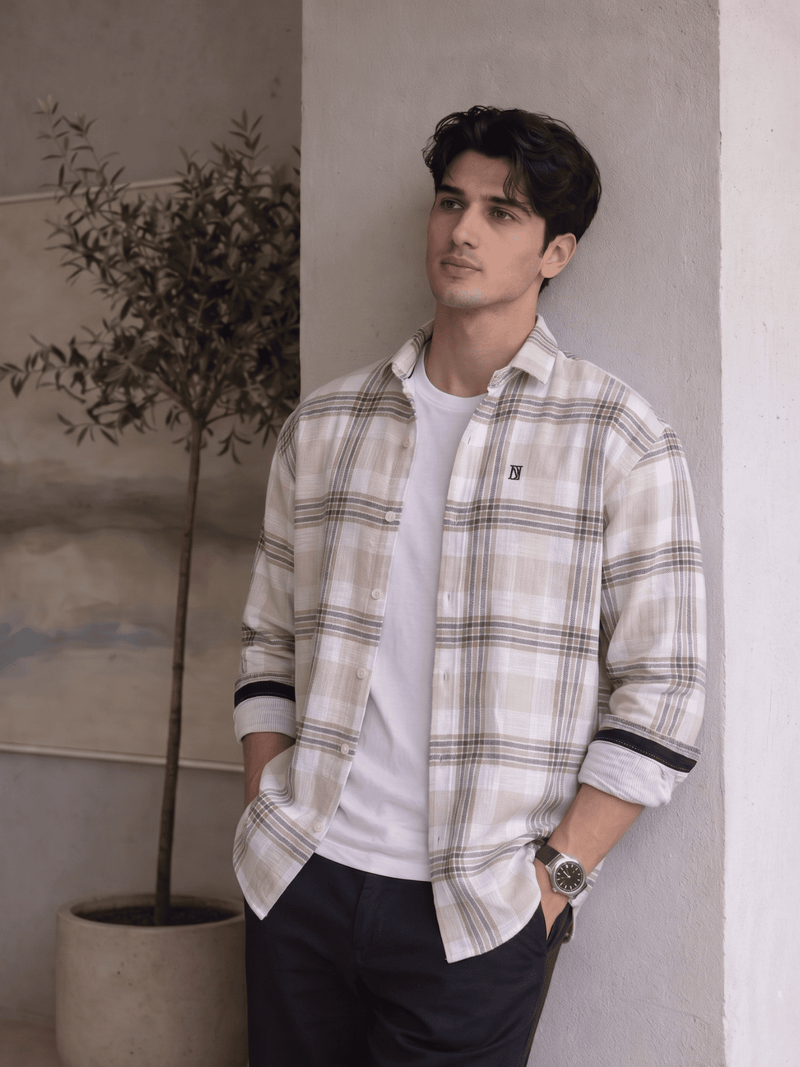 Checkered Oversized Casual Shirt