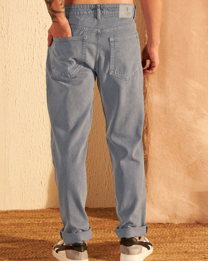 Grey: Korean Baggy Jeans