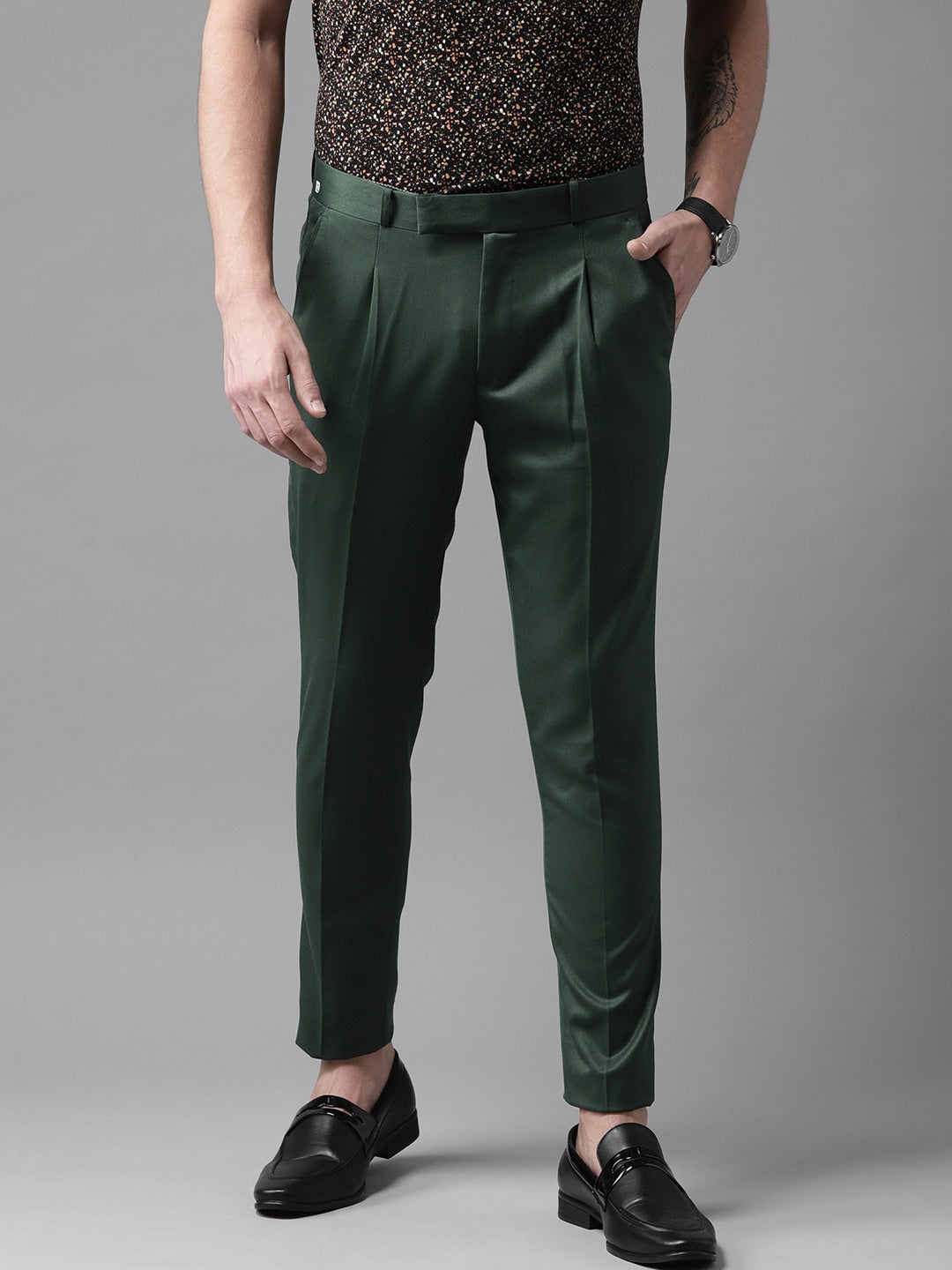 Buy Arrow Newyork Elasticated Waist Formal Trousers - NNNOW.com