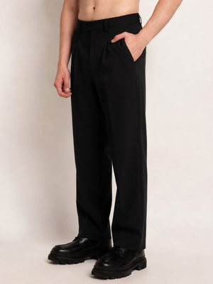 Wide Leg Pleated Trouser