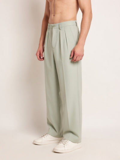Wide Leg Pleated Trouser