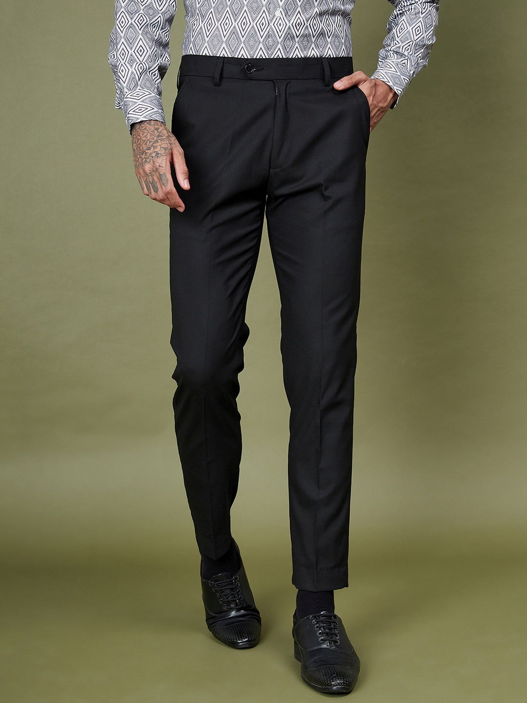 Buy Louis Philippe Black Trousers Online - 762276 | Louis Philippe