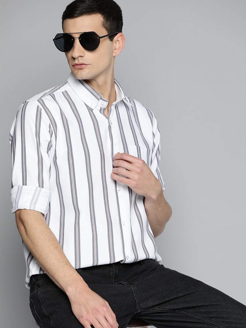 Smart Striped Regular Fit Casual Shirt