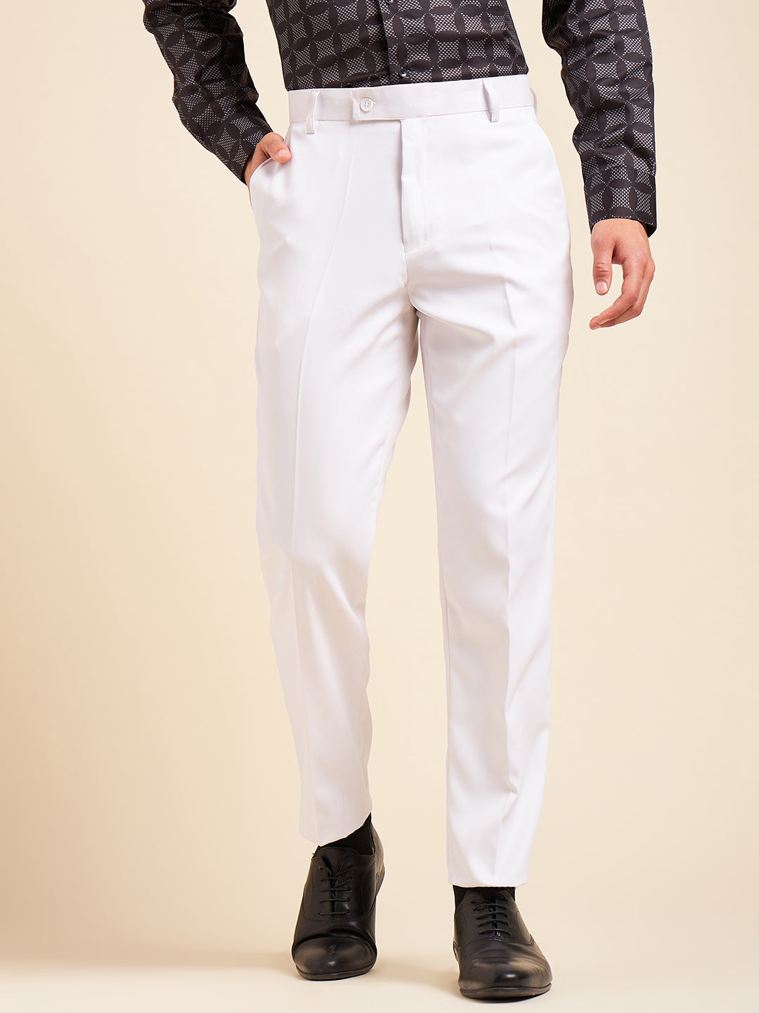 Ladies Linen Drawstring Flat Front Pants | Casual Tropical Wear