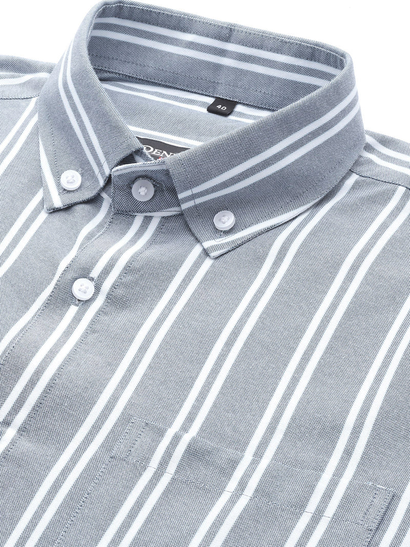 Smart Regular Fit Vertical Stripes Casual Shirt