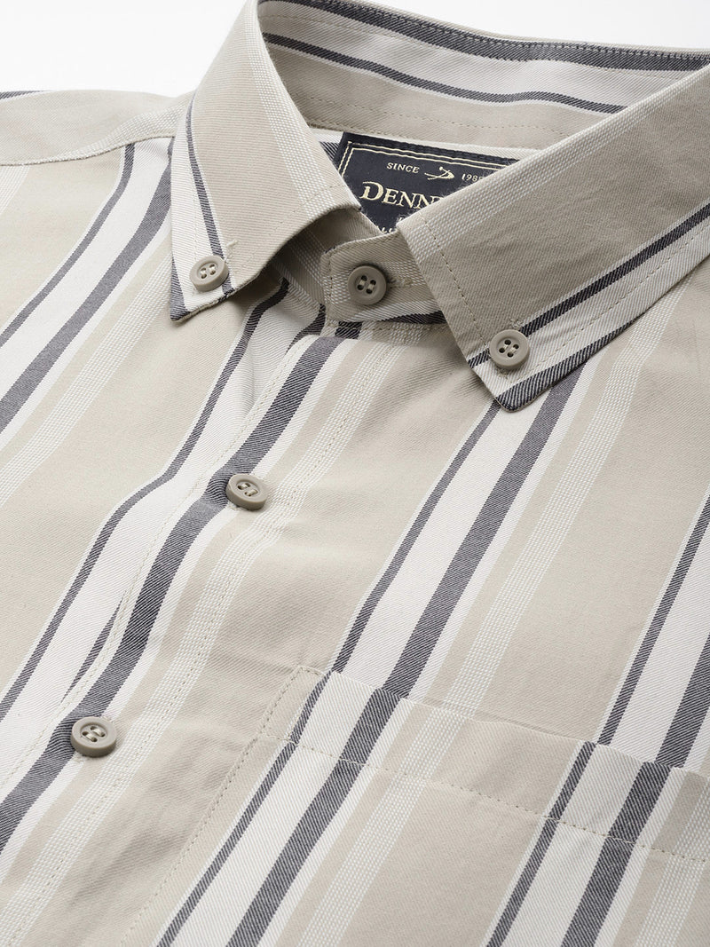 DENNISON Men Smart Multi Stripes Formal Shirt