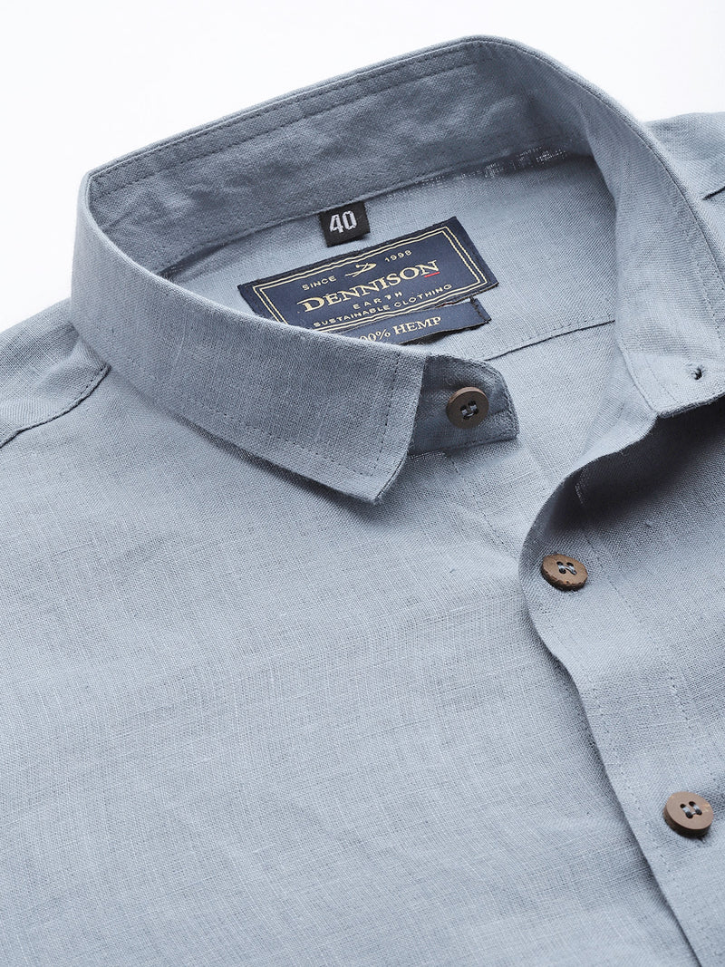 Sky Blue Hemp Shirt
