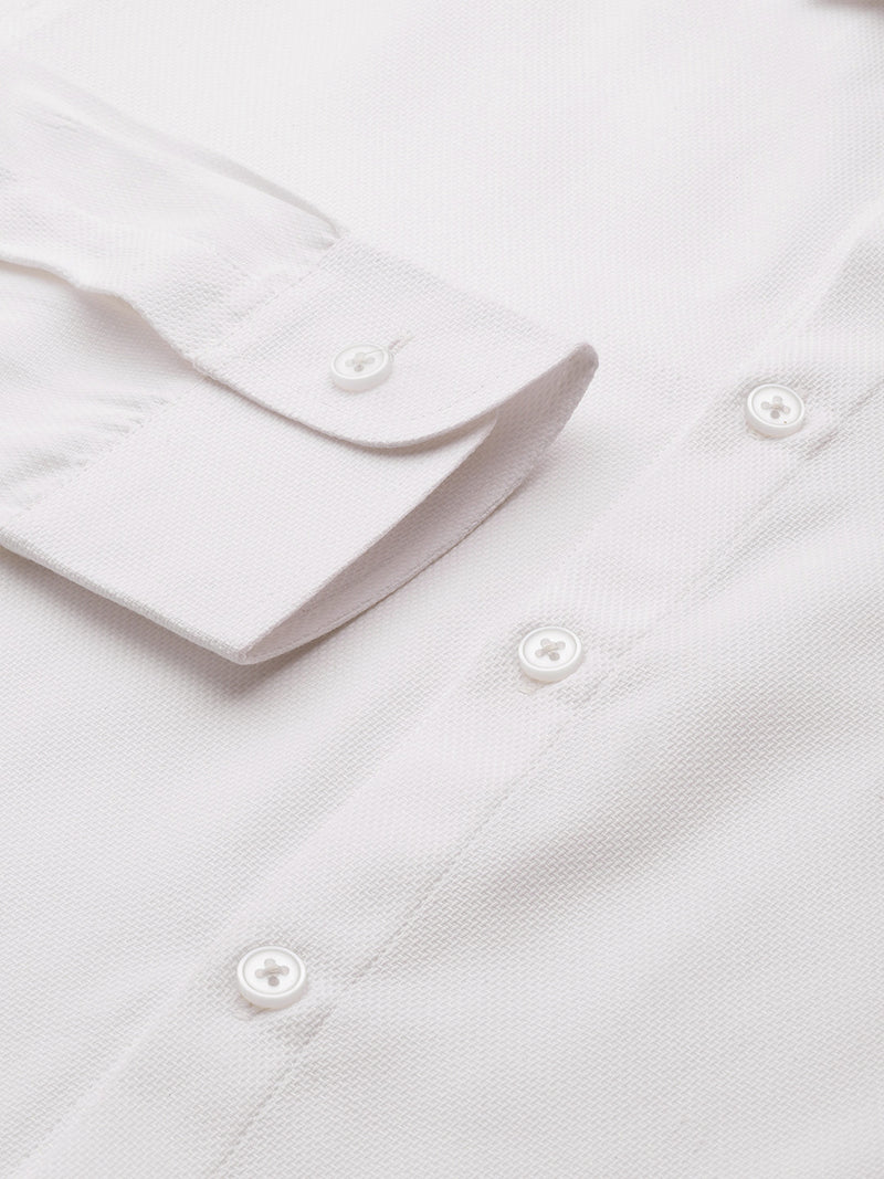 DENNISON Men White Smart Formal Shirt