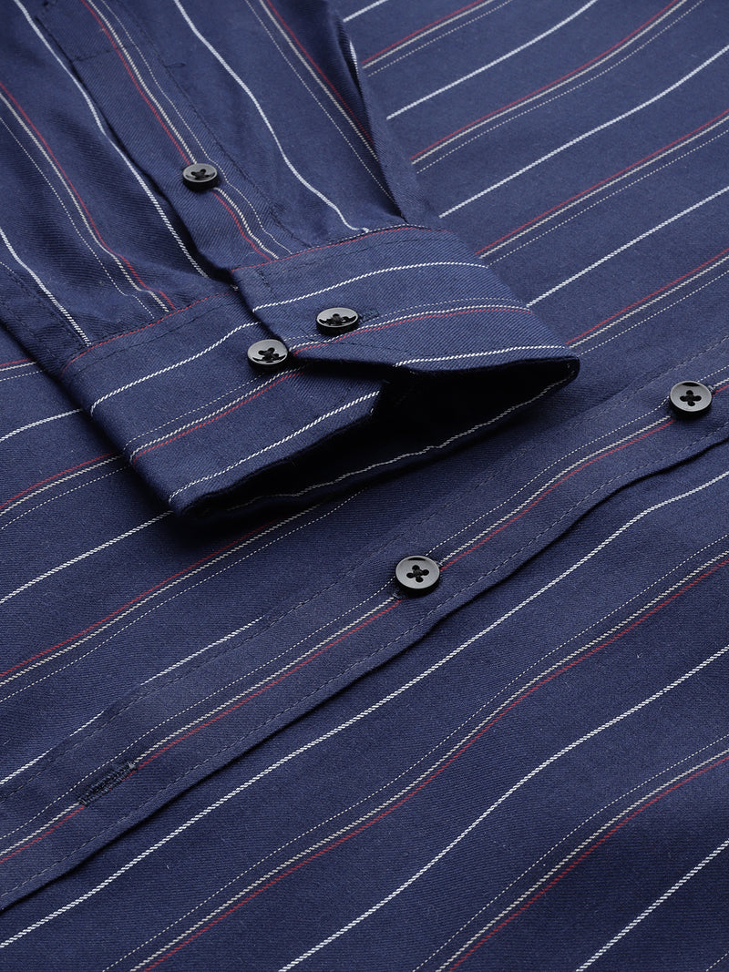 Smart Slim Fit Striped Formal Shirt