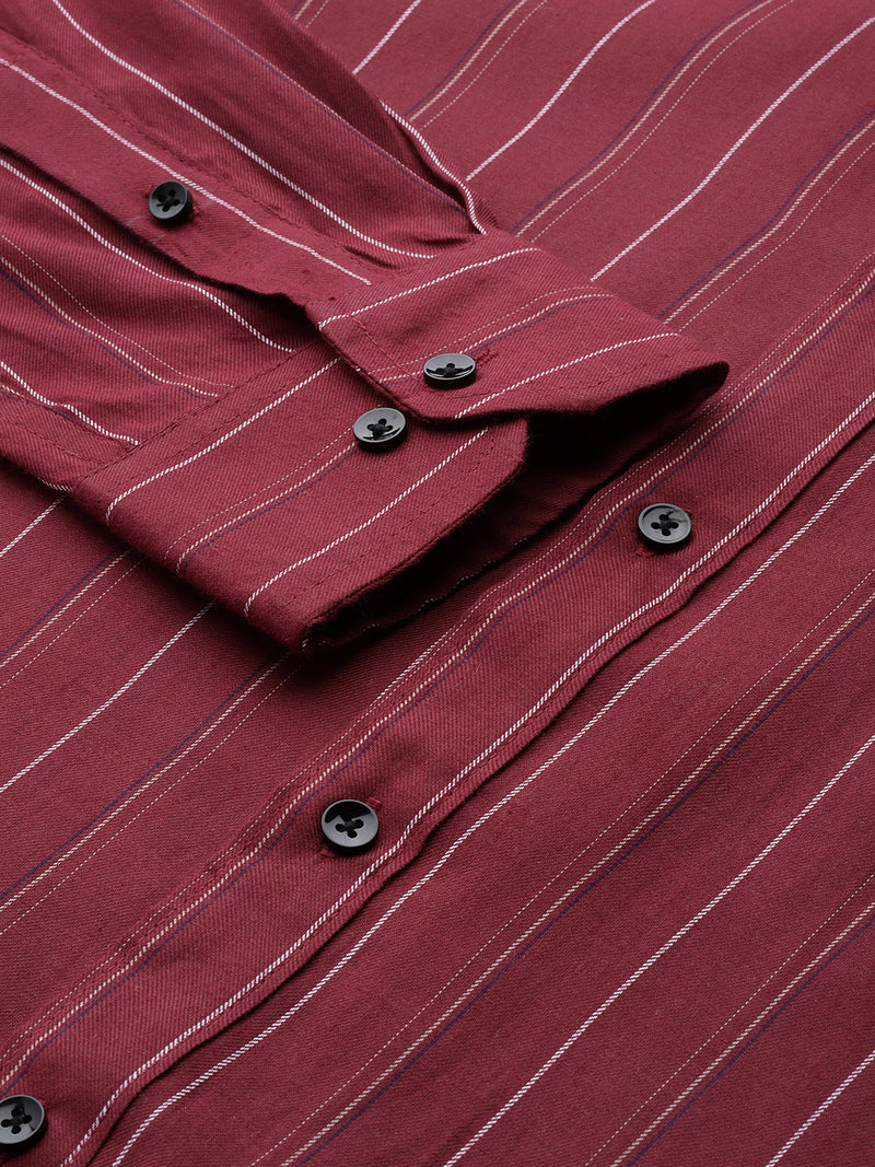Smart Slim Fit Striped Formal Shirt