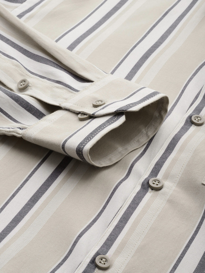 DENNISON Men Smart Multi Stripes Formal Shirt