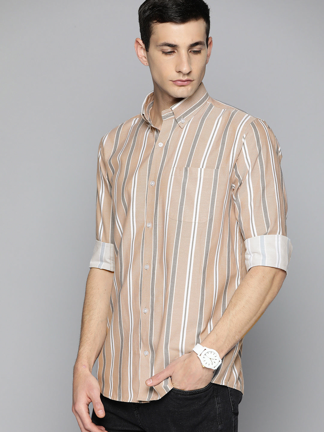 Smart Striped Regular Fit Casual Shirt