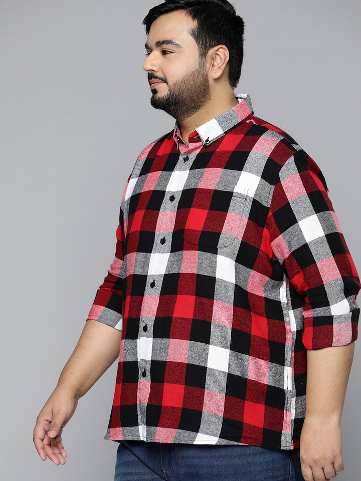 Men Smart Shepherd Checks Checked Casual Shirt