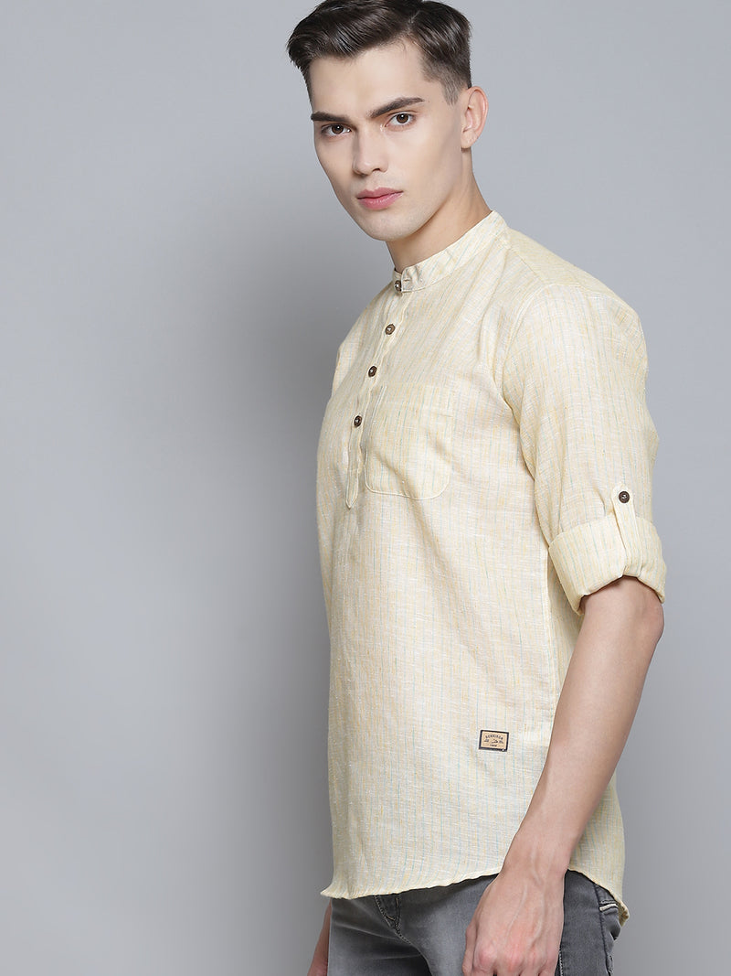 Striped Linen Kurta