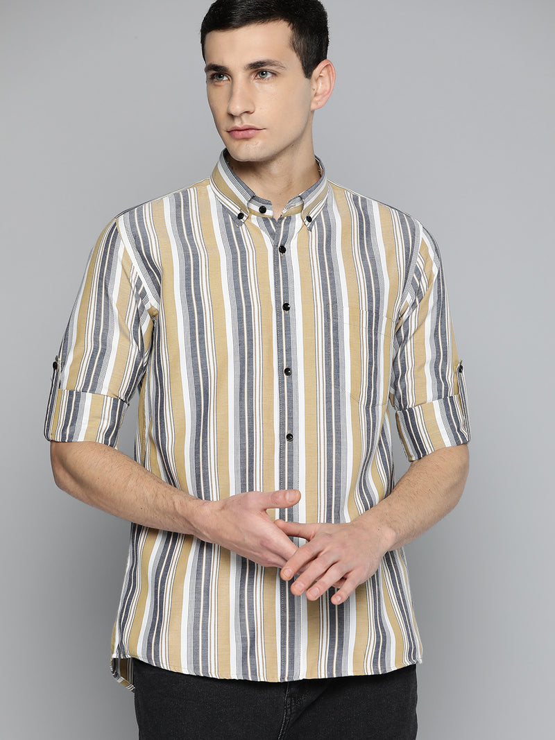 Smart Slim Fit Striped Formal Shirt