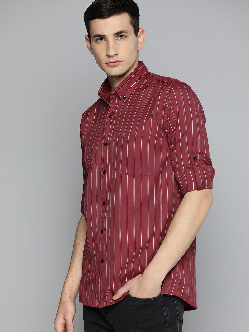 Smart Slim Fit Striped Formal Shirt