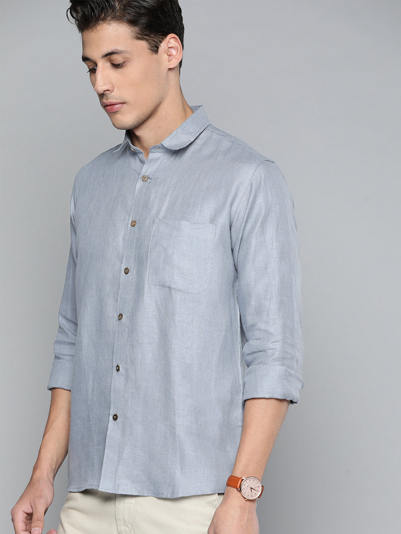 Sky Blue Hemp Shirt