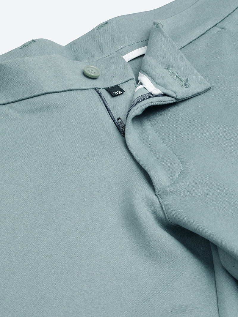 Green: Wrinkle Free Stretchable Knitted Chinos