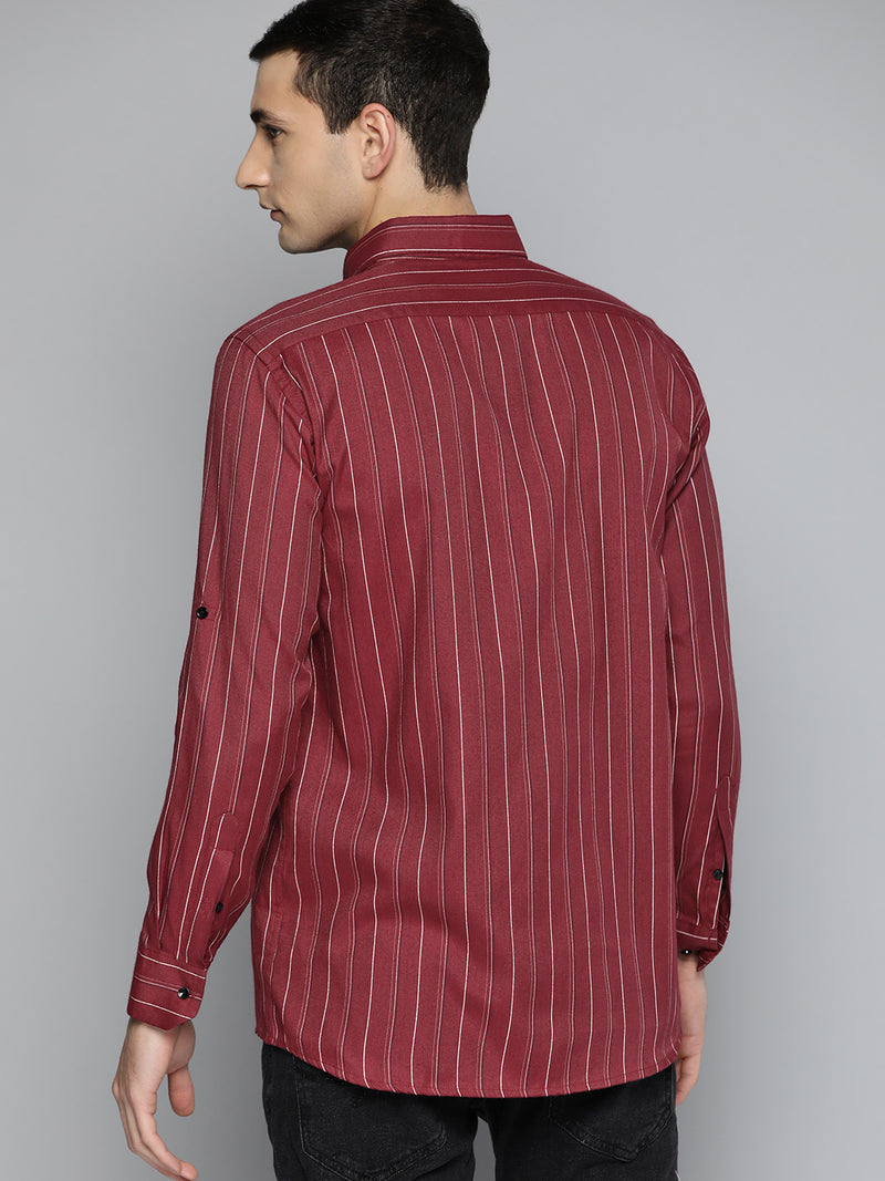 Smart Slim Fit Striped Formal Shirt