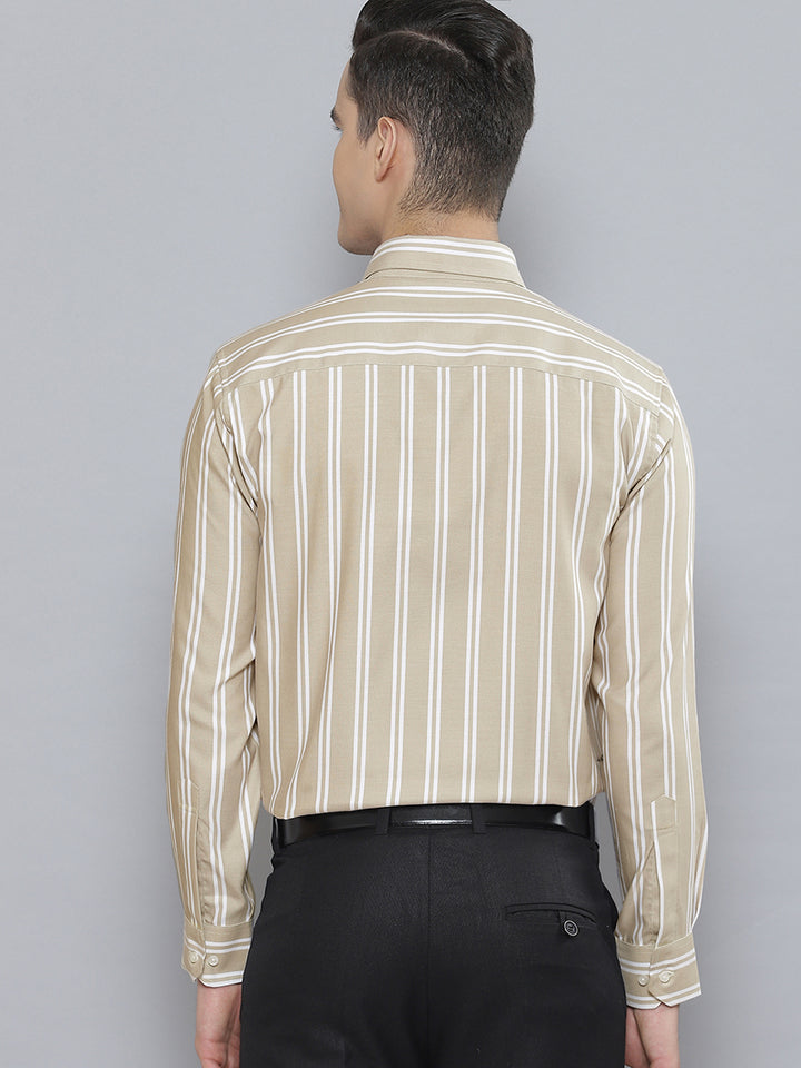 Men Smart Striped Cotton Formal Shirt