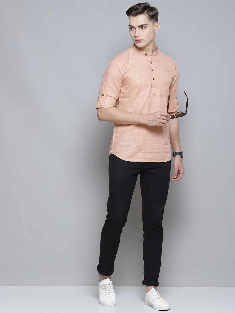 Striped Short Cotton Kurta