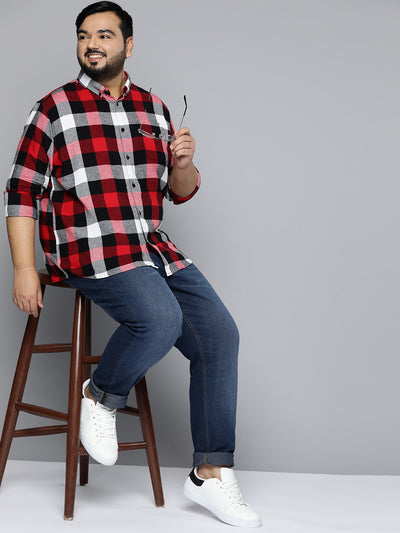 Men Smart Shepherd Checks Checked Casual Shirt