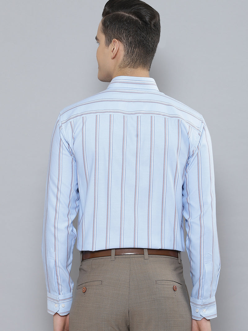 Men Smart Striped Cotton Formal Shirt