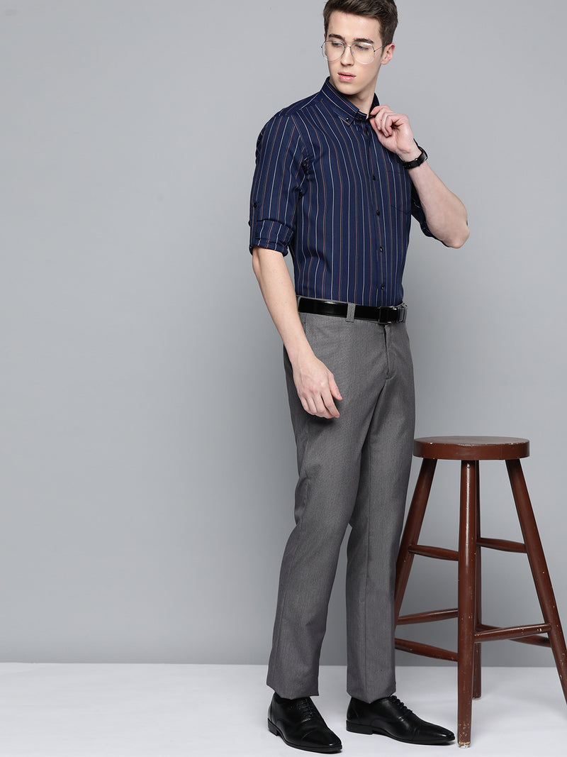 Smart Slim Fit Striped Formal Shirt