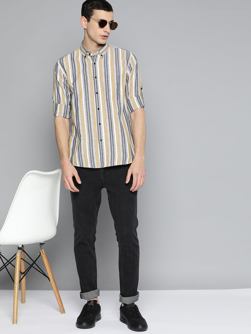 Smart Slim Fit Striped Formal Shirt