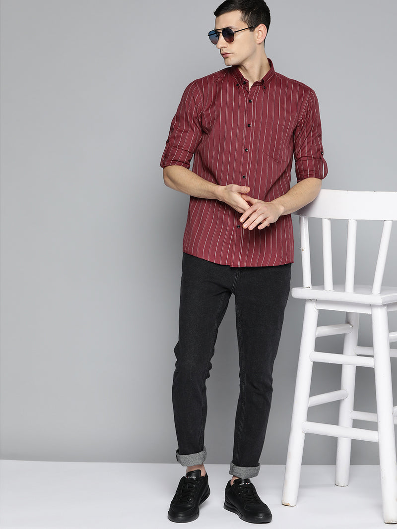 Smart Slim Fit Striped Formal Shirt