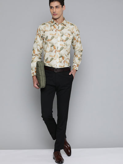 Cream: Conversational Printed Shirt